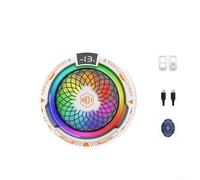 Ventola di raffreddamento per smartphone a semiconduttore, per iPhone, Android, per videogiochi e streaming live (bianco)