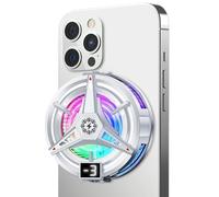 Ventola di raffreddamento per smartphone, magnetica, portatile, con luci RGB regolabili, raffreddamento wireless per cellulare, per streaming live, giochi sul telefono, guardare serie TV, casa, scuola