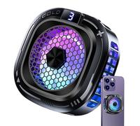 Ventola di Raffreddamento per Telefono - Dissipatore Di Calore Magnetico Da 10W Per Smartphone,Raffreddatore Smartphone 3 livelli con luce RGB | Per Live Streaming Di Giochi E Riprese Video