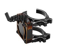 Ventola di raffreddamento RC, dissipazione del calore della ventola di raffreddamento da 40 mm per motore da 40-42 mm per auto RC 4068 4082(Arancio nero)