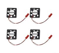 Ventola di raffreddamento silenziosa 30 x 30 x 7 mm per Raspberry Pi 4 Pi 3 B Plus Pi 2 e Pi con interfaccia terminale all-in, prestazioni di lunga durata, fino a 30000 ore di vita (4 pezzi)
