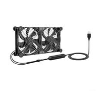 Ventola di raffreddamento USB 120 mm 3 velocità regolabile silenzioso PC case ventola per router per PS4 TV Box AV Cabinet - Alto flusso d'aria basso rumore doppio cuscinetto a sfera 5V (F030122505TJ
