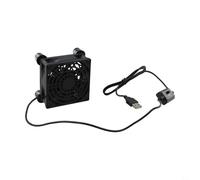 Ventola di raffreddamento USB, 80 mm, 5 V, silenziosa per flusso assiale per router e home theater, dissipazione del calore a basso rumore per console PC