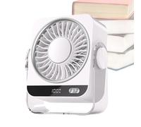 Ventola Di Raffreddamento USB - Ventola A Semiconduttore Montata A Parete Da Tavolo Ricaricabile Con Display Digitale | Raffreddatore D'aria Personale Per Ufficio In Camera Da , Dispositivo Di Ra