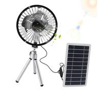 Ventola di raffreddamento - Ventilatore solare portatile da campeggio con pannello solare | Attrezzatura da campeggio ecologica | Efficiente alimentato a energia solare all'aperto | Perfetto per