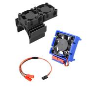 Ventola di raffreddamento VXL-3s ESC e doppia ventola motore, adatta per Traxxas Slash 4 × 4 VXL/Rustler 4X4 VXL/Stampede 4X4 VXL/Hoss 4 × 4 VXL/Velineon VXL 3s, nero