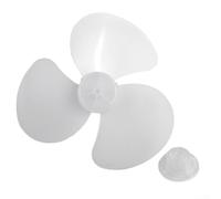 Ventola di ricambio in plastica da 40,6 cm, per ventilatori da tavolo, da parete, a basso rumore e resistenza alle alte temperature, facile da smontare e pulire (bianco)