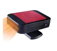 Ventola di riscaldamento per autoveicoli - Alimentazione plug-in 12 V, due impostazioni di velocità, controllo climatico personale compatto | Sbrinamento cabina per viaggi in tempo libero