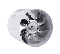 Ventola di scarico 10,5 cm Ventilatore a canale in linea Ventilatore con tubo d'aria ventola di scarico in metallo mini aspirazione bagno WC ventilatore a parete accesso ventilatore a canale, 2 colori