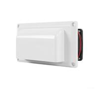 Ventola di scarico a basso rumore da 12 V 6 W per camper, circolazione rapida dell'aria, struttura in ABS bianco e nero, facile installazione, ventola per tetto per la ventilazione della cucina del