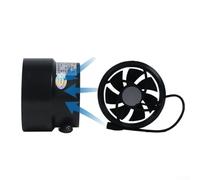 Ventola di scarico da 12 V con aperture per condotti da 110 mm e 100 mm, funzionamento silenzioso da 39 dB per ventilazione per casa, animali domestici, serre e magazzini (ingresso dell'aria)