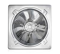 Ventola di scarico da 15,2 cm, in acciaio inox, da parete, per finestra, forte ventola di ventilazione con valvola di ritegno automatica, per bagno e cucina (US, 8 pollici)
