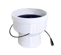 Ventola di scarico in linea in ABS, rimovibile, da 75 mm a 110 mm, 12 V, 3 W, per una facile pulizia e manutenzione, ventilatore ad alta velocità per la ventilazione della cucina