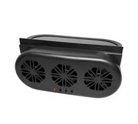 Ventola di scarico per auto a 3 ventole USB e a energia solare, ventola di raffreddamento silenziosa per radiatore automobilistico, con interruttore indipendente