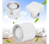 Ventola di scarico per inserti tubi in plastica ABS da 100 mm Silenzioso 2400 giri/min per estrazione dell'aria negli uffici WC Cucina Bagno