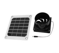 Ventola di scarico solare da 20 W ad alta efficienza energetica per case e gabbie per polli, offre una ventilazione affidabile e dissipazione del calore con copertura di sicurezza della lama