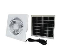 Ventola di scarico, Ventilatore Solare Da Parete For Finestra 12 V Ad Alta Velocità Estrattore A Risparmio Energetico Durevole For Bagno Cucina WC per serra, seminterrato(6 in 8W Solar panels)