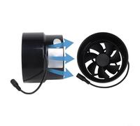 Ventola di ventilazione compatta da 12 V, 100 mm, 110 mm, per condotti di scarico in case per animali domestici, bagni e serre (uscita aria)