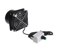 Ventola di ventilazione, in alluminio ABS, da 8,9 cm, mini ventola di scarico, USB, booster di ventilazione, estrattore d'aria a velocità regolabile per bagno, cucina, WC, finestre e uso domestico