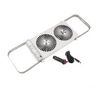 Ventola di ventilazione portatile da tetto per camper, sistema di raffreddamento espandibile con cavo di alimentazione, per camper, rimorchi, case mobili, lunghezza 37,5-58,9 cm, colore: bianco