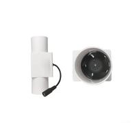 Ventola di ventilazione silenziosa bianca da 12 V per riscaldamento del bagno con motore rotore esterno senza spazzole, per interni, giardino, tenda da coltivazione, controllo del flusso d'aria (40 mm