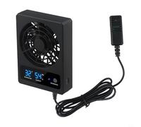Ventola di ventilazione USB per recinto rettile con controllo dell'umidità, ventola silenziosa per ridurre l'umidità e migliorare l'aria per rettili della foresta pluviale e del deserto (Fahrenheit)