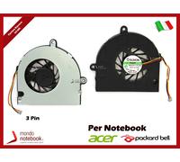 Ventola Fan CPU Packard Bell EasyNote TK85 TK87 TK81 TK83 (3 Pin)
