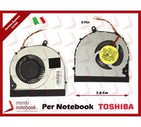 Ventola Fan CPU TOSHIBA L50 L50-A P50 S50-A S50D-A - DFS531305M30T