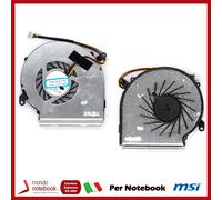 Ventola Fan GPU MSI 4 pin GL62 GL72 GP62 GP62M GL62M PE62 GV62 GF62 PAAD06015SL