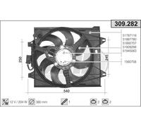 Ventola FIAT 500 C 312_ 0.9 77kw 13-