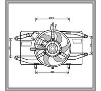 PRASCO FT908F001 Ventola radiatore