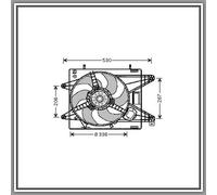 Ventola Per Fiat Bravo - Brava Dal 1995 Al 2002 Ft137f001 7787852