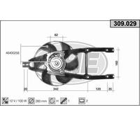 Ventola FIAT SEICENTO/600 187_ 0.9 (187AXA,187AXA1A) 29kw 97-08