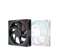 Ventola for case TL-S12 da 120 mm ARGB Halo LED - Controllo PWM a 4 pin + illuminazione RGB a 5 V e 3 pin for il raffreddamento del radiatore della CPU(AS SHOW,TL-S12B-3pcs,NO RGB)