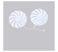 Ventola for scheda grafica FDC10U12S9-C da 95 mm, DC12 V, 0,45 A, a 4 pin, compatibile con Asrock, compatibile con Radeon, RX 6600, ventola Challenger bianca