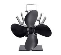 Ventola For Stufa Alimentata A Calore A 4 Pale Invernali Bruciatore A Legna For Da Ardere Ventilatore For Camino Silenzioso Ed Ecologico Distribuzione Efficiente Del In Casa Venti Forti(Stove fan)