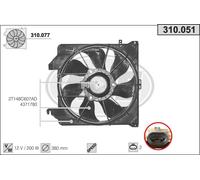 Ventola FORD TRANSIT CONNECT P65_,P70_,P80_ 1.8 16V 85kw 02-13