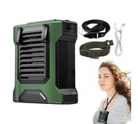 Ventola in vita: regolabile, ventilatore portatile portatile a 4 ingranaggi portatile, power bank incorporato e torcia a LED | Soffiatore di raffreddamento all'aperto, attrezzatura estiva