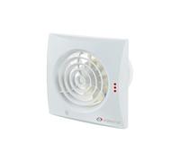 Ventola innovativa, silenziosa e a risparmio energetico, originale Vents 150 QUIET TIMER HYDRO, interruttore di ritardo, controllo dell'umidità (idrostato), molto silenzioso, 150 mm, cuscinetti a sfera, pellicola di controllo (valvola)