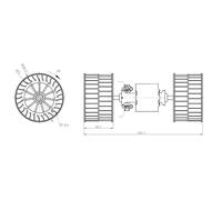 Ventola abitacolo 34284 NRF per BMW Z3 Roadster Z3 Coupé