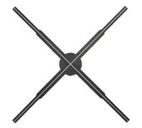 Ventola LED per Macchina Pubblicitaria con Ologramma HD 2K, Foto e Video 3D Olografici a 4 Pale da 22 Pollici - Proiettore 3D a Occhio Nudo Ideale per Negozi, Negozi, Bar, (Spina