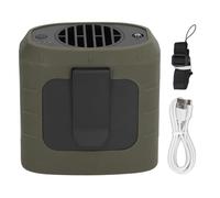 Ventola mini in vita portatile da 8000mah ventilatore indossabile con un flusso d'aria forte ventola di collana USB per la pesca da trekking Beach Working (OD Green with Gray Inner Fleece)