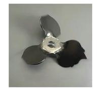 Ventola miscelatore da laboratorio in acciaio inox a 3 lame e barra di dispersione, 40-120 mm, 200-500, 30° 45°(60 mm angolo 45 lama)