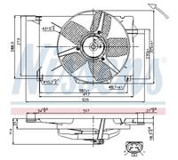 Ventola Motore per Opel Corsa B 73_ 78_ 79_ Tigra 95 _Combinato 71_
