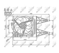 Ventola Motore per VW Golf IV 1J1 Polo 9N_6N2 Audi A3 8L1 Tt 8N3 8N9