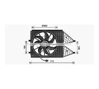 Ventola Motore per VW Polo 6R 6C 6R _ Fox 5Z1 5Z3 9A4 9A2 9N2 60_ 61_