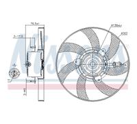 Ventola Motore per VW Polo Variant 6KV5 6KV2 6N2 Seat Ibiza II 6K1