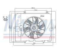 Ventola Motore Raffreddamento Per Mercedes-Benz SLK R170 E-Class W210 S210 A208