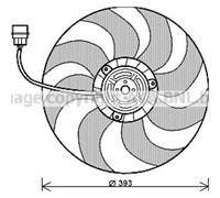 Ventola Motore Raffreddamento Per VW Polo 6R 6C 9N Fox 5Z1 5Z3 9A4 9A2 9N2 9N4