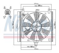 Ventola Motore Raffreddamento Ventola Compatibile Per Suzuki Ignis FH 1.3 MH 1.5